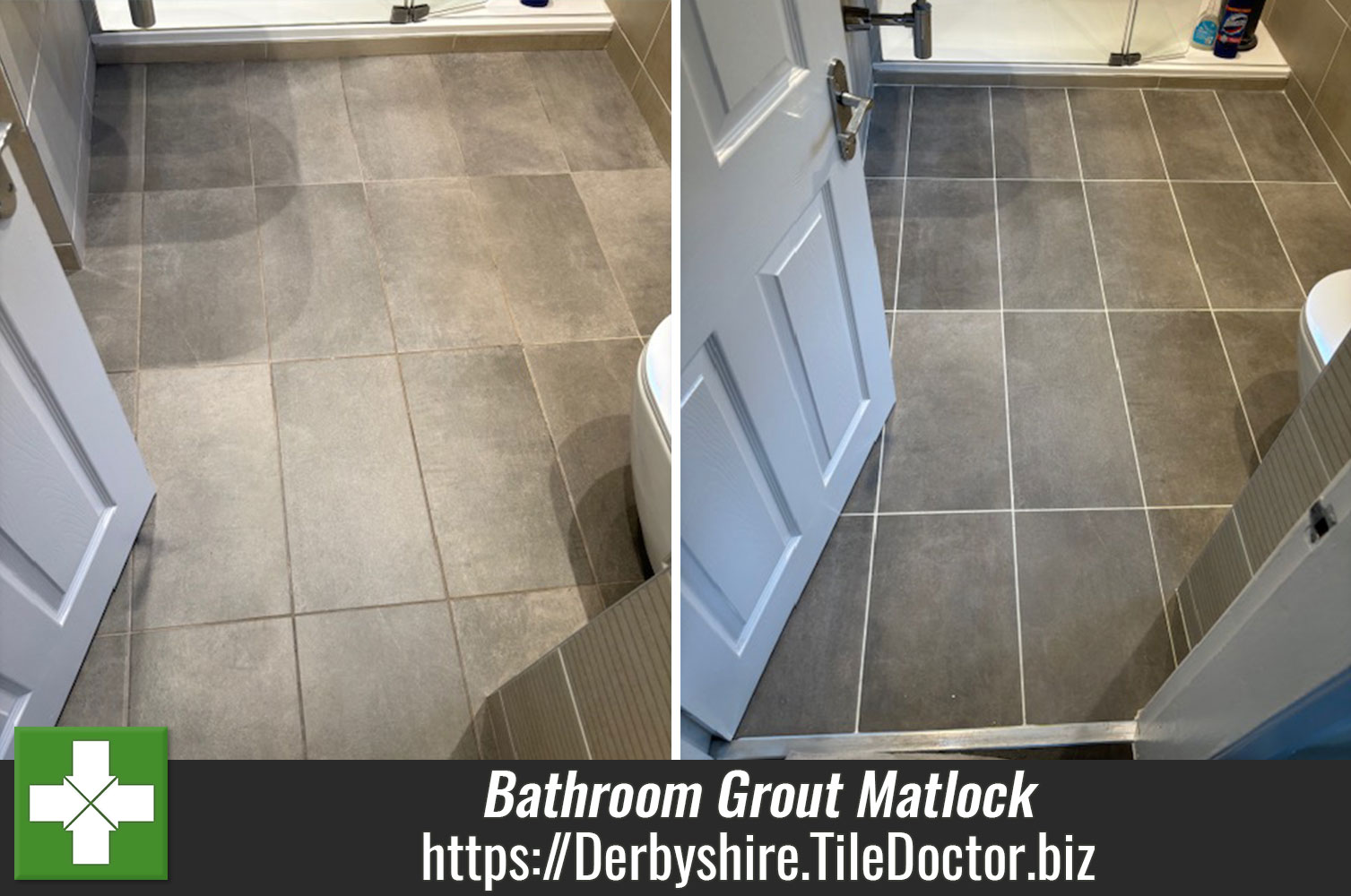 Bathroom Floor Grout Restored Matlock