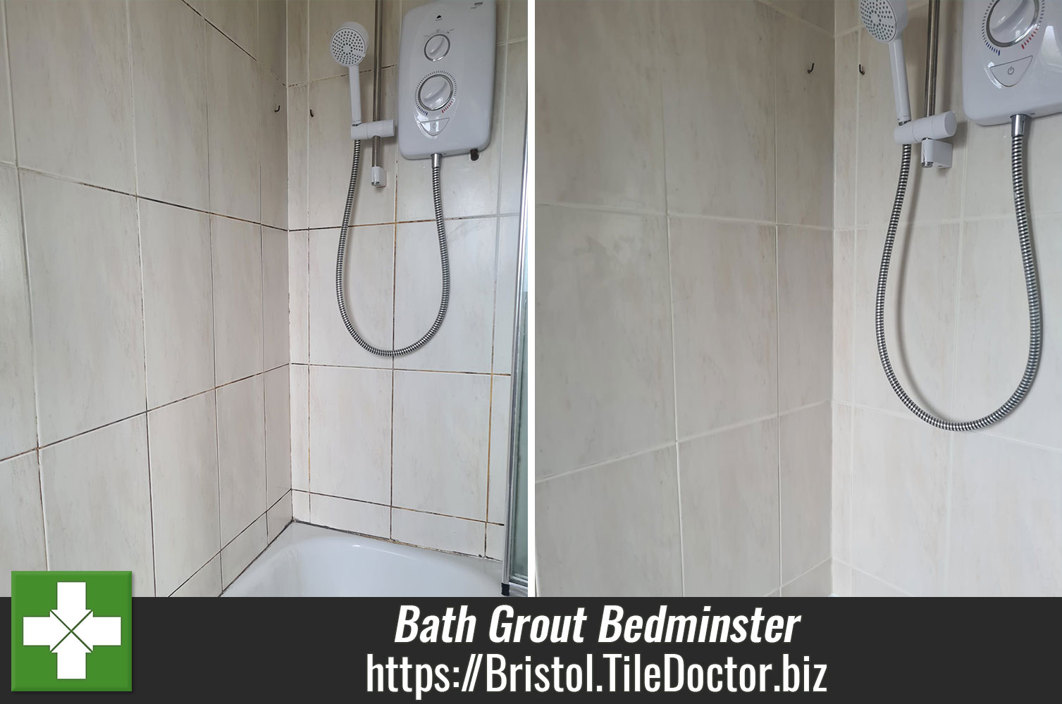 Bathroom Tiling Transformed with a White Tile Doctor Grout Colourant in Bedminster Bristol