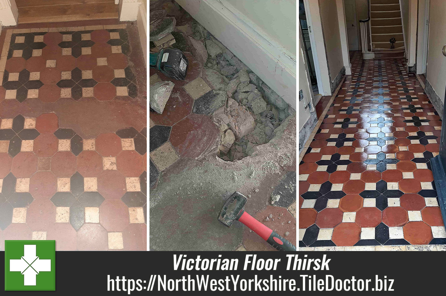 Achieving a Silky Shine on Victorian Tiles with Tile Doctor Seal and Go Extra in  Thirsk North Yorkshire