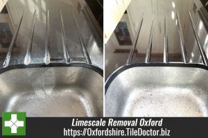 Limescale Stained Granite Kitchen Worktop Renovation Oxford