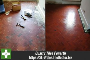 Quarry Tiled Floor Restoration Penarth