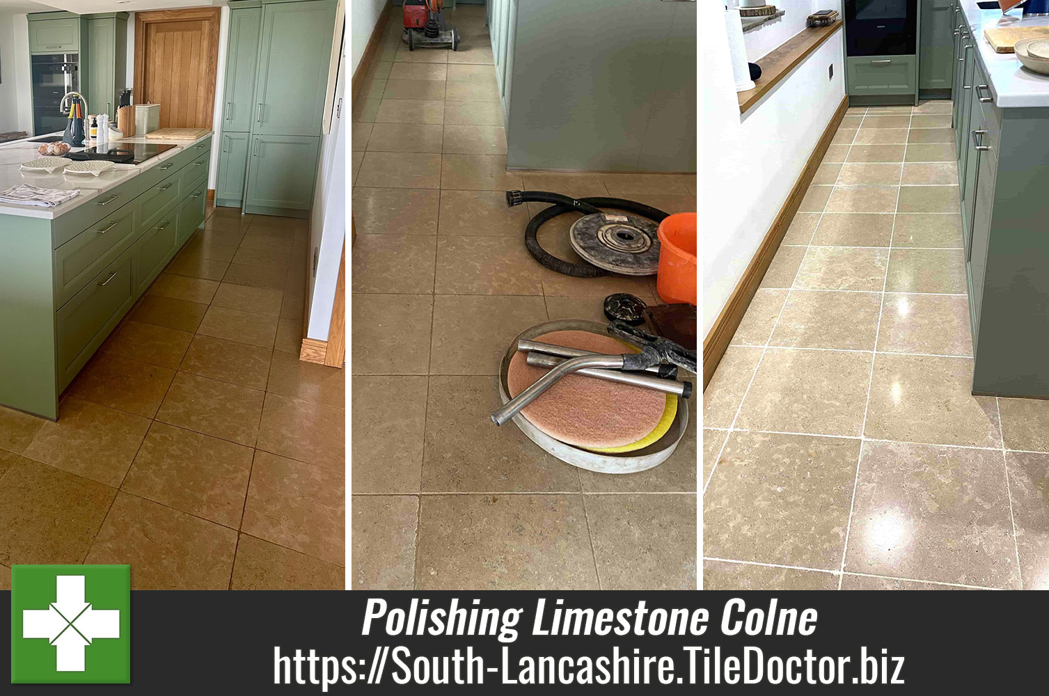 Limestone Floor Cleaning and Polishing Colne