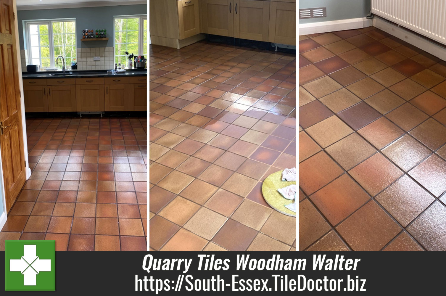 Achieving a Satin Finish on Quarry Tiles with Tile Doctor Seal & Go in Woodham Walter Essex