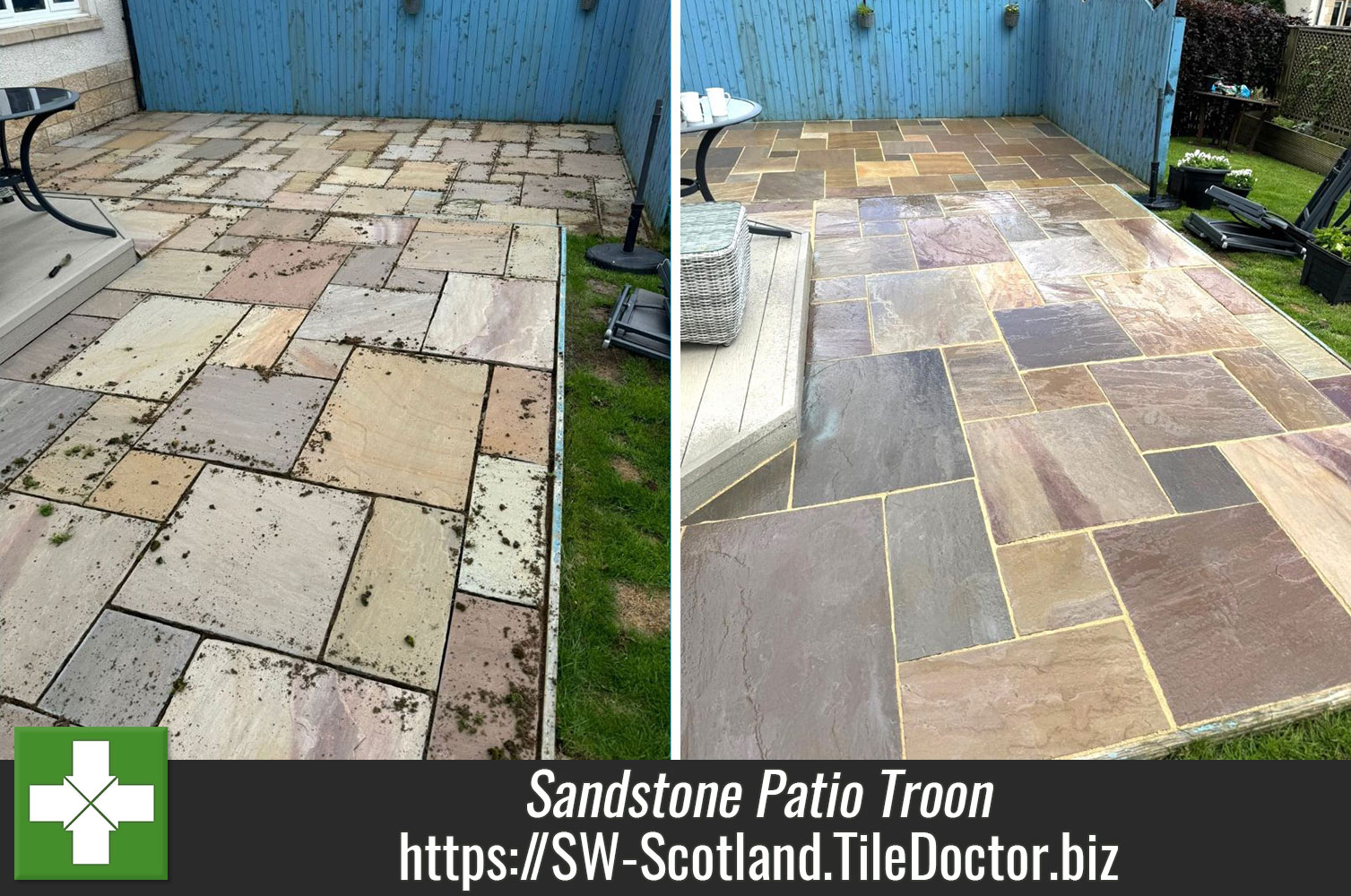 Patio Cleaning with Tile Doctor Driveway and Patio Cleaning in Troon Ayrshire